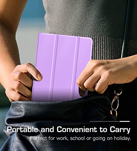 TiMOVO Case for Samsung Galaxy Tab A7 Lite 8.7 2021 (SM-T220/ T225/T227), Slim Lightweight Translucent Frosted Hard Back Tri-fold Protective Cover Shell for Galaxy Tab A7 Lite 8.7 inch Tablet 2021