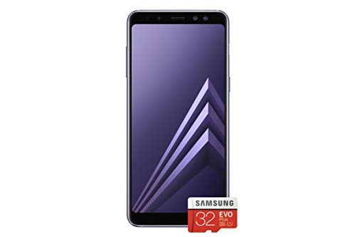 Samsung Smartphone Galaxy A8 UK Version - Orchid Grey with 32GB Memory Card (Amazon Memory Edition)