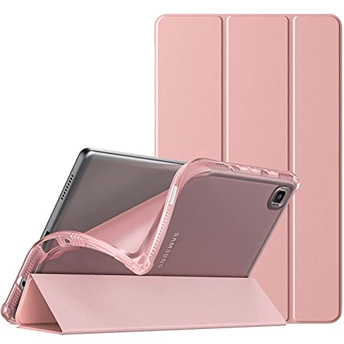TiMOVO Case for Samsung Galaxy Tab A7 Lite 8.7 2021 (SM-T220/ T225/T227) Tablet, Slim TPU Translucent Frosted Back Protective Cover Shell, Tri-Fold Stand Cover Fit Galaxy Tab A7 Lite 8.7 2021