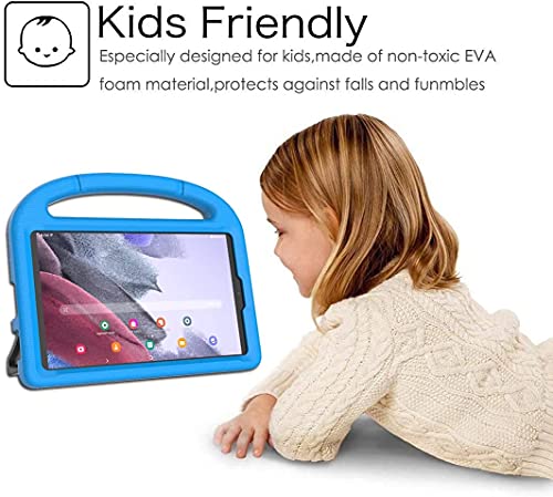 Kids Case for Samsung Galaxy Tab A7 Lite 8.7 inch 2021,Galaxy Tab A7 Lite Case,Kricsertg Lightweight Shockproof Cover with Handle Kickstand for Galaxy Tab A7 Lite 8.7'' Tablet(SM-220/T225/T227) - Blue