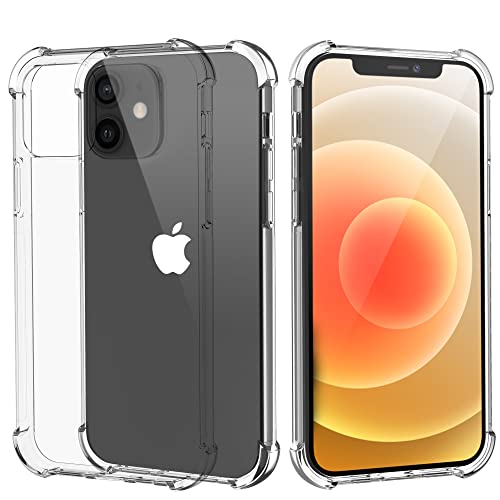 Migeec Case Compatible with iPhone 12 /iPhone 12 Pro - Crystal Clear Cover with Air Cushion Gel Bumper Technology Full Protection Phone cover for iPhone 12 /iPhone 12 Pro