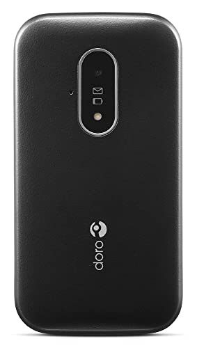 Doro 6820 4G Unlocked Flip Mobile Phone for Seniors with Talking Number Keys, 2MP Camera, Assistance Button and Charging Cradle [UK and Irish Version]