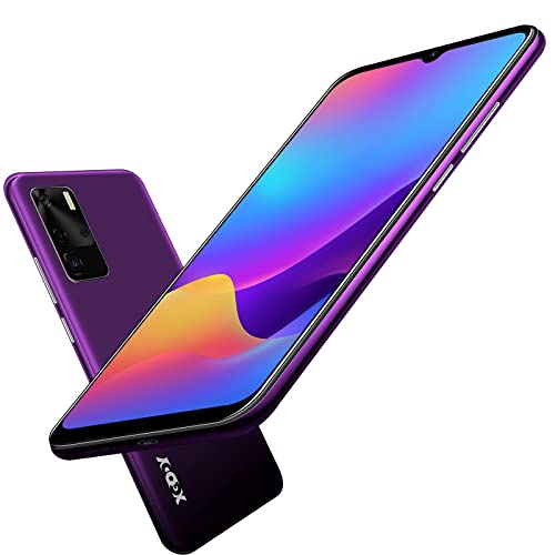 Xgody K30s SIM Free 6.26 Inch Android 8.1 3G Mobile Phone Factory Unlocked Smartphone,Quad Core Dual SIM,RAM 1GB ROM 8GB,2800mAh battery,5MP Camera Face ID UK Verizon Multil-color (Purple)