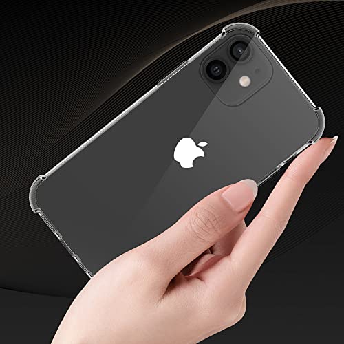 Migeec Case Compatible with iPhone 12 /iPhone 12 Pro - Crystal Clear Cover with Air Cushion Gel Bumper Technology Full Protection Phone cover for iPhone 12 /iPhone 12 Pro