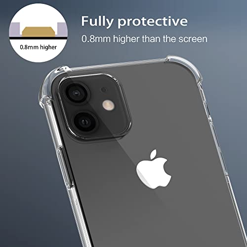 Migeec Case Compatible with iPhone 12 /iPhone 12 Pro - Crystal Clear Cover with Air Cushion Gel Bumper Technology Full Protection Phone cover for iPhone 12 /iPhone 12 Pro