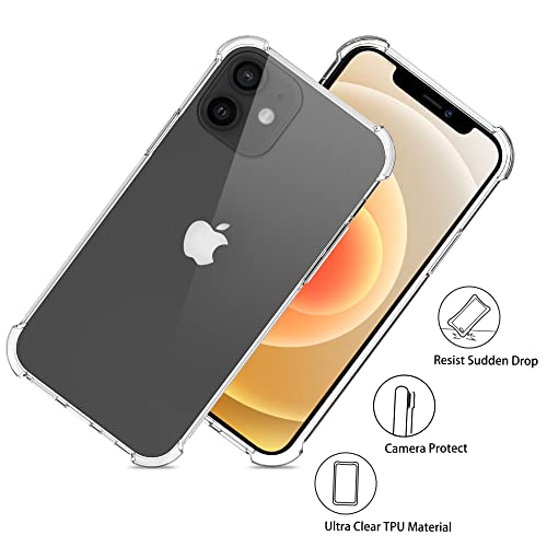 Migeec Case Compatible with iPhone 12 /iPhone 12 Pro - Crystal Clear Cover with Air Cushion Gel Bumper Technology Full Protection Phone cover for iPhone 12 /iPhone 12 Pro