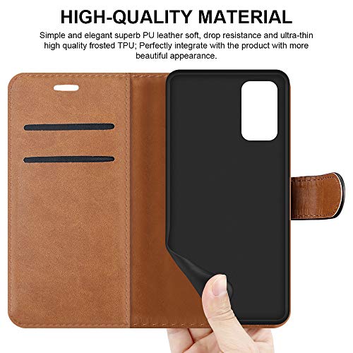 iCatchy For Samsung Galaxy A32 5G Case Leather Wallet Book Flip Folio Stand View Cover with Card Slots Compatible with Galaxy A32 (6.5'') Phone Cover (Black)