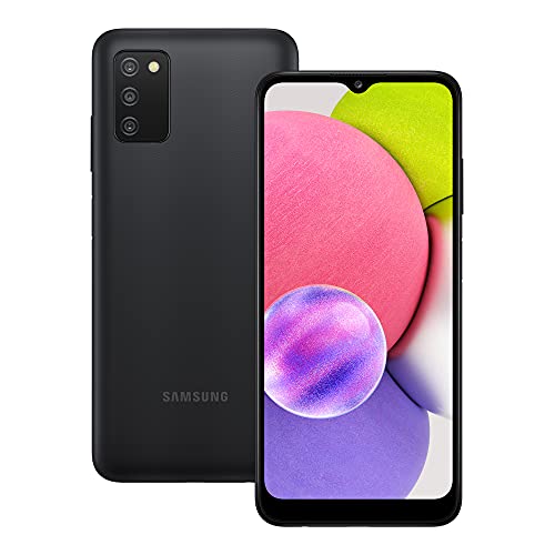 Samsung Galaxy A03s Android Smartphone, 6.5-inch Infinity-V HD+ Display, 3GB RAM and 32GB of expandable internal memory, 5,000 mAh battery, Black [UK Version]