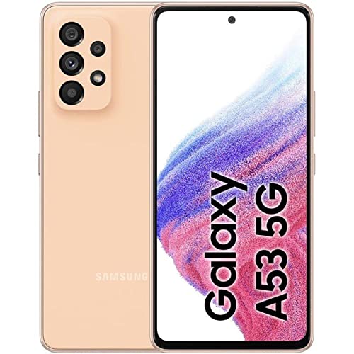 Samsung Galaxy A53 5G Mobile Phone SIM Free Android Smartphone 128 GB Peach