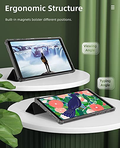 MoKo Case Fits Samsung Galaxy Tab A7 Lite 8.7 Inch SM-T225/T220/T227, Slim Lightweight Smart Case Trifold Stand Case with Soft TPU Translucent Frosted Back Shell for Galaxy Tab A7 Lite – Black