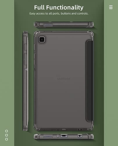 MoKo Case Fits Samsung Galaxy Tab A7 Lite 8.7 Inch SM-T225/T220/T227, Slim Lightweight Smart Case Trifold Stand Case with Soft TPU Translucent Frosted Back Shell for Galaxy Tab A7 Lite – Black