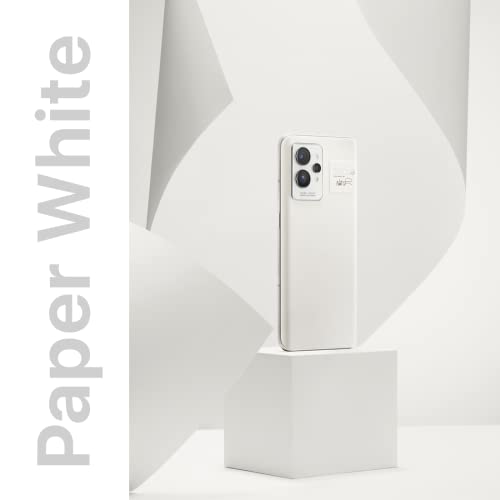 realme GT2 5G, 12+256GB, Paper White, Sim Free Unlocked Smartphone, 120Hz AMOLED Display, Snapdragon 888 5G, 5000mAh Battery, Paper Tech Master Design + UK Warranty