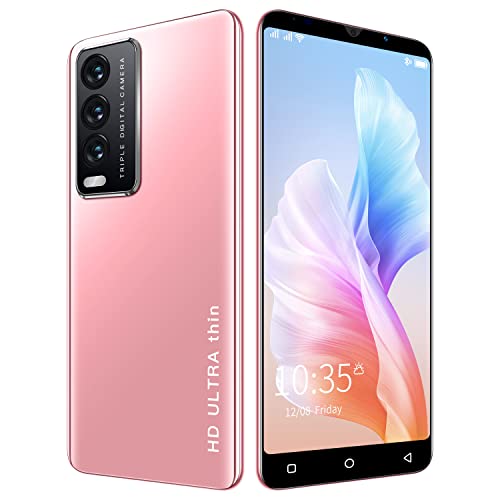 LngLst Cheap and Beautiful Mobile Phones, Android OS, 5.0 inch Dual SIM Dual Camera, 4GB ROM (Expandable up to 128GB) Basic Smartphone (Y30S-Pink)