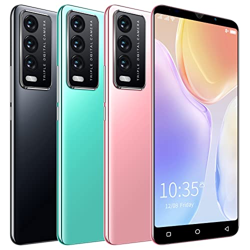 LngLst Cheap and Beautiful Mobile Phones, Android OS, 5.0 inch Dual SIM Dual Camera, 4GB ROM (Expandable up to 128GB) Basic Smartphone (Y30S-Pink)