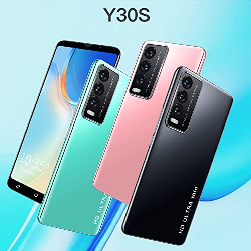 LngLst Cheap and Beautiful Mobile Phones, Android OS, 5.0 inch Dual SIM Dual Camera, 4GB ROM (Expandable up to 128GB) Basic Smartphone (Y30S-Pink)