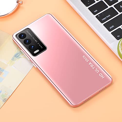 LngLst Cheap and Beautiful Mobile Phones, Android OS, 5.0 inch Dual SIM Dual Camera, 4GB ROM (Expandable up to 128GB) Basic Smartphone (Y30S-Pink)