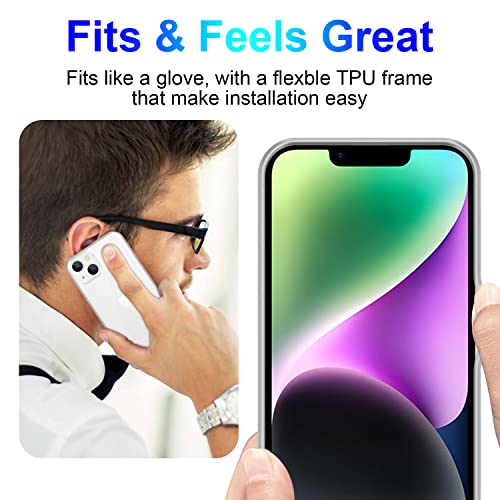 iCatchy for iPhone 14 Case 6.1" - Anti Yellowing Protective Slim Shockproof Bumper Designer Shock-Absorbing Phone Clear Cover (Clear)