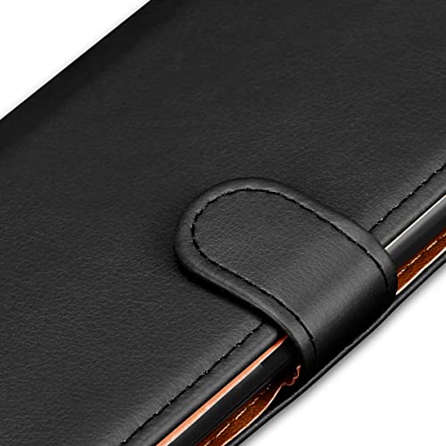 iCatchy for Samsung Galaxy A13 4G Case Leather Wallet Book Flip Folio Stand View Cover Pouch for Samsung Galaxy A13 4G (Black)