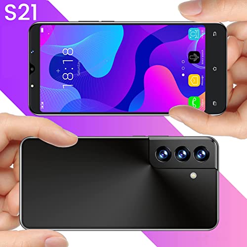无 Basic and Little Android Phone, SIM Free Mobile Phones Unlocked, 4.5 inches IPS Display, 2000mAh Battery, Dual Cameras, 3G/2G Dual SIM Smartphone (S21-Black)