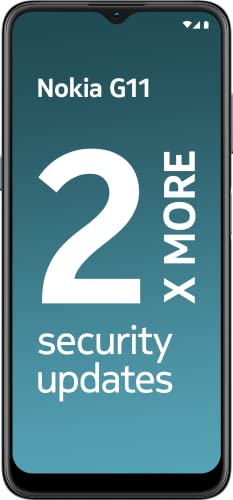 Nokia G11 6.5" HD+ Smartphone with Android 11, 90 Hz Refresh Rate, 18 W Quick Charging Compatible, 3 GB RAM/32 GB ROM, 5050 mAh, 13 MP Triple Camera, Dual SIM - Ice