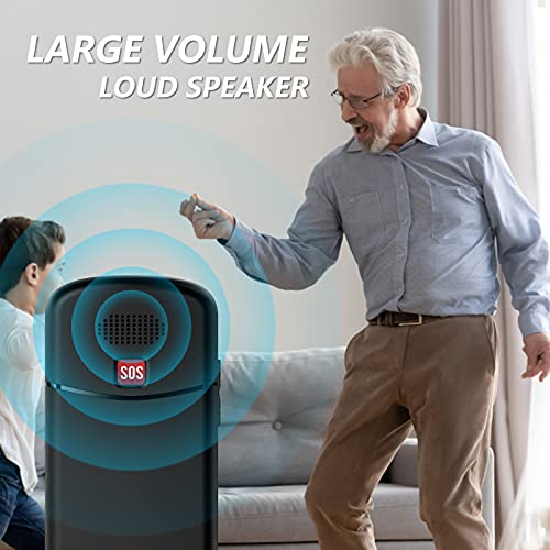 uleway Big Button Mobile Phone for Elderly, Easy to Use Basic Mobile Phone, SIM Free Unlocked Senior Mobile Phone With SOS Emergency Button, Large Volume, Flashlight, FM Radio (Blue)