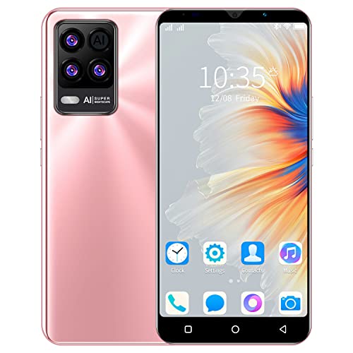 SnHey Cheap Mobile Phone, Android SmartPhone, 5.0 inch IPS Display, 3G Dual SIM Unlocked, Bluetooth/WIFI/GPS Dual Camera Basic Cell Phones (8Pro-Pink)