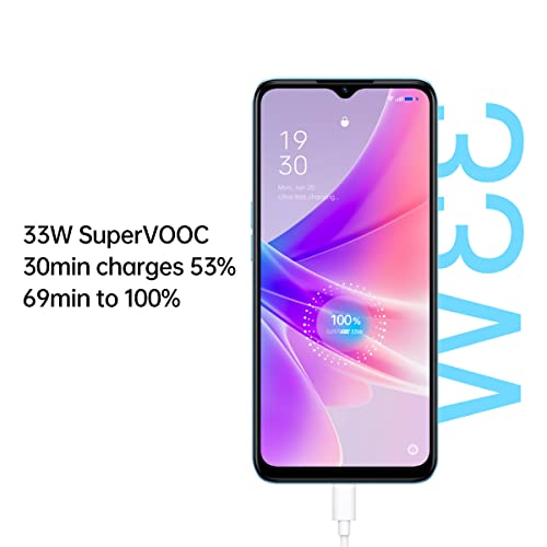 OPPO A77 5G Smartphone, MediaTek Dimensity 810 5G, 6.56” LCD HD+ 90Hz, 48MP+2MPrear camera, 8MP front camera, RAM 4GB + ROM 64GB with RAM expansion, 5000mAh 33W Supervooc, Midnight Black