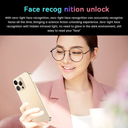 DxDcS i14pro 4G Dual SIM Smartphone, SIM Free Unlocked Mobile Phones, 8GB ROM/SD 128GB, 3300mAh Battery, 6.1 inch Display Android 9.0, Dual 5MP Camera, Face ID, GPS, FM, Bluetooth (i14Pro-Black)