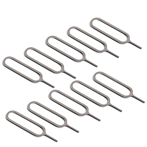 GORILLAPLANET 10 Premium Sim Card Tray Removal Tool PINS - Compatible with iPhones & iPads
