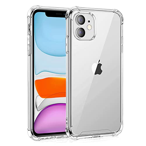 Whioltl Compatible with iPhone 11 Case, Crystal Clear Phone Cover, Anti-Scratch and Shock-Absorption, Basic Case for iphone 11 Hülle Coque funda, Transparent