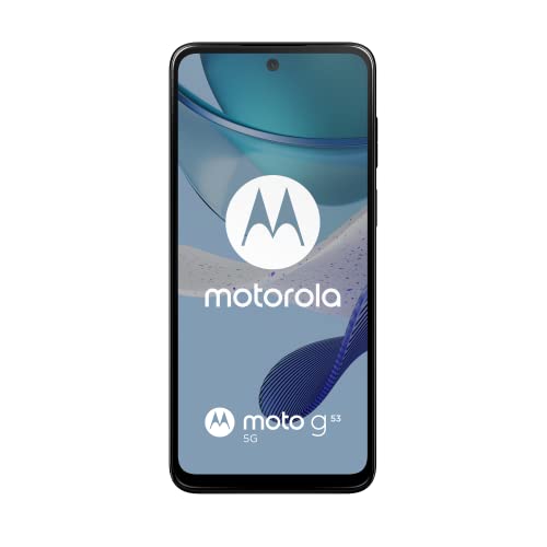 Motorolo moto (g53 5G, 6.5 Inch 120 Hz Display, 50 MP Camera, Dolby Atmos Stereo Speakers, 5000 mAh Battery, TurboPower Charging, 5G, Snapdragon 480+ Processor, 4/128 GB, Dual SIM), Ink Blue