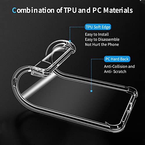 Whioltl Compatible with iPhone 11 Case, Crystal Clear Phone Cover, Anti-Scratch and Shock-Absorption, Basic Case for iphone 11 Hülle Coque funda, Transparent