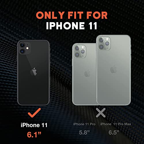 NTG Military Shockproof iPhone 11 Case [2 Layer Structure Protection] [Military Grade Anti-Drop] Hard Slim iPhone 11 Phone Case, Shockproof Protective Phone Case for iPhone 11 (6.1 inch), Black