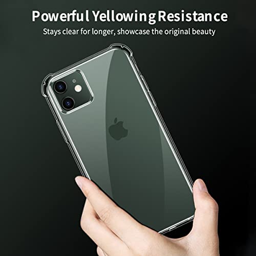 Whioltl Compatible with iPhone 11 Case, Crystal Clear Phone Cover, Anti-Scratch and Shock-Absorption, Basic Case for iphone 11 Hülle Coque funda, Transparent