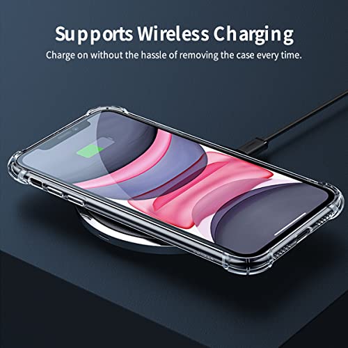 Whioltl Compatible with iPhone 11 Case, Crystal Clear Phone Cover, Anti-Scratch and Shock-Absorption, Basic Case for iphone 11 Hülle Coque funda, Transparent