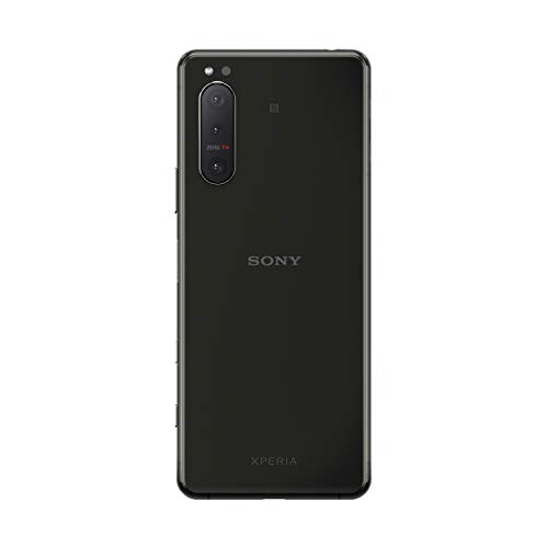 Sony Xperia 5 II 5G Smartphone (15.5 cm (6.1 inch) 21:9 CinemaWide FHD+ HDR OLED Display, Triple Camera System, 3.5 mm Audio Port, Android 12, SIM Free, 8 GB RAM, 128 GB Memory Black