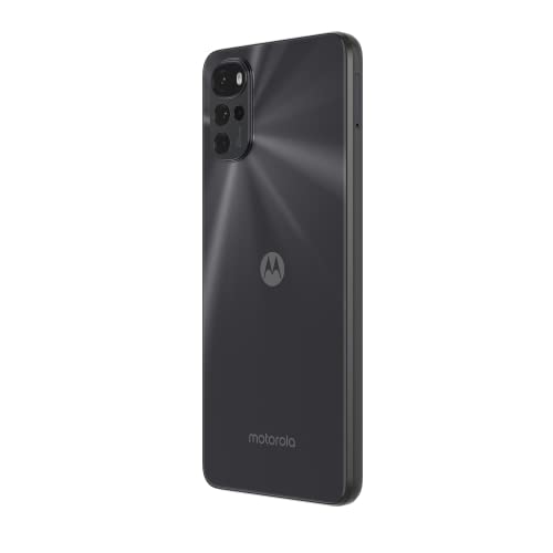 Motorola g22 (6.5" 90Hz Max Vision, Android 12, MediaTek Helio G37 octa core processor, TurboPower, 50MP Quad Camera, 5000 mAH battery, Dual SIM, 64GB), Cosmic Black