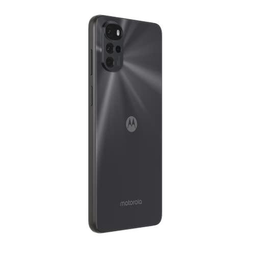 Motorola g22 (6.5" 90Hz Max Vision, Android 12, MediaTek Helio G37 octa core processor, TurboPower, 50MP Quad Camera, 5000 mAH battery, Dual SIM, 64GB), Cosmic Black