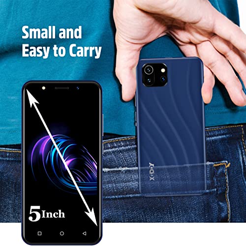 Xgody SIM Free UK Mobile Phone, K40 Face Unlocked 3G Smartphone, 5 inch Android 8.1(GMS) Phone, 1GB+8GB 64GB Extension Quad Core Dual SIM Network Triple Slots, WIFI GPS Bluetooth (Blue)