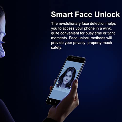 Xgody SIM Free UK Mobile Phone, K40 Face Unlocked 3G Smartphone, 5 inch Android 8.1(GMS) Phone, 1GB+8GB 64GB Extension Quad Core Dual SIM Network Triple Slots, WIFI GPS Bluetooth (Blue)