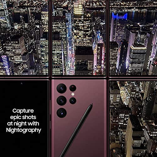 Samsung Galaxy S22 Ultra 5G Mobile Phone 256GB SIM Free Android Smartphone Green (Renewed)