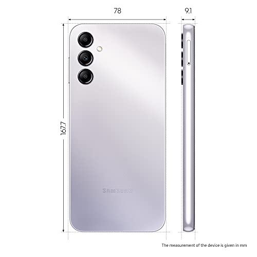 Samsung Galaxy A14 5G Mobile Phone 6.6 Inch Infinity-V screen 64GB Sim Free Smartphone, Silver, 3Y Extended Manufacturer Warranty