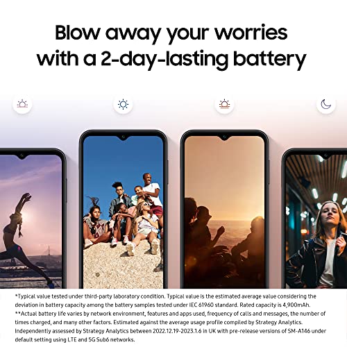 Samsung Galaxy A14 5G Mobile Phone 6.6 Inch Infinity-V screen 64GB Sim Free Smartphone, Silver, 3Y Extended Manufacturer Warranty