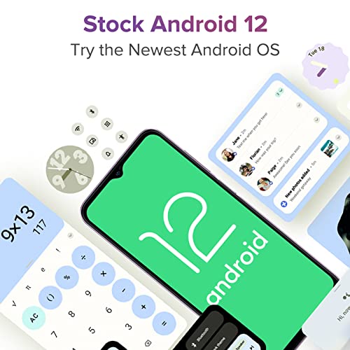 Ulefone Mobile Phones, 8GB+64GB, Note 14 Smartphone, Android 12 Phone, 4G Dual SIM Free Unlocked, Three Card Slots, 4500mAh Battery, 13MP Camera, 6.52 inch Waterdrop Screen, OTG, UK Version, Purple