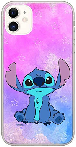 ERT GROUP mobile phone case for Apple Iphone 11 original and officially Licensed Disney pattern Stitch 006 optimally adapted to the shape of the mobile phone, case made of TPU