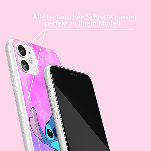 ERT GROUP mobile phone case for Apple Iphone 11 original and officially Licensed Disney pattern Stitch 006 optimally adapted to the shape of the mobile phone, case made of TPU