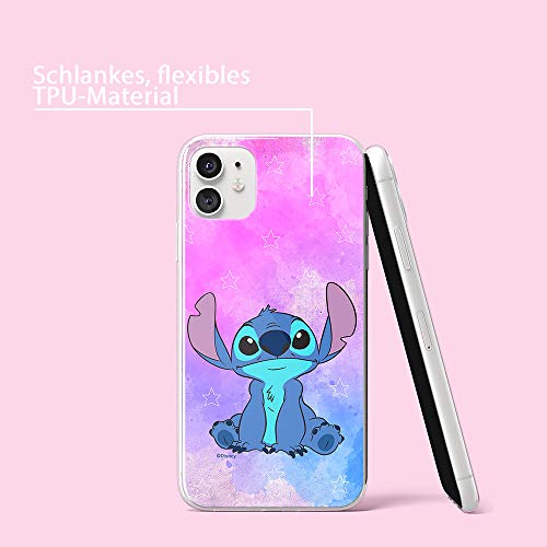 ERT GROUP mobile phone case for Apple Iphone 11 original and officially Licensed Disney pattern Stitch 006 optimally adapted to the shape of the mobile phone, case made of TPU