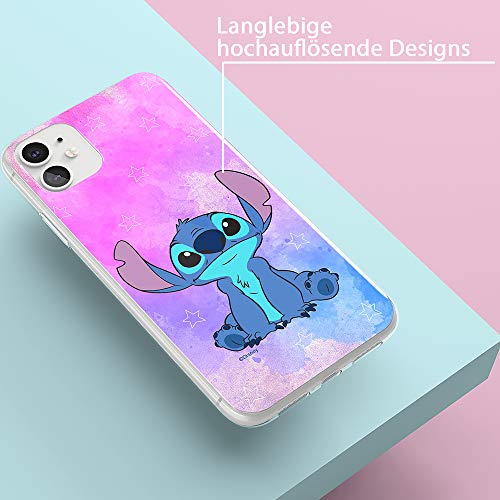 ERT GROUP mobile phone case for Apple Iphone 11 original and officially Licensed Disney pattern Stitch 006 optimally adapted to the shape of the mobile phone, case made of TPU