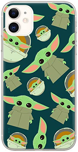 ERT GROUP mobile phone case for Apple Iphone 11 original and officially Licensed Star Wars pattern Baby Yoda 006 optimally adapted to the shape of the mobile phone, case made of TPU