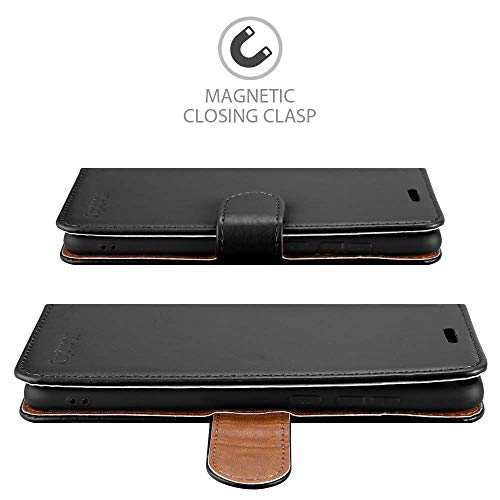 iCatchy For iPhone SE 2022 Case SE 2020 Case, iPhone 8 Case iPhone 7 Case Leather Wallet Book Flip Folio Stand View Case Compatible with iPhone se 2022/2020 Phone Case Cover (Black)